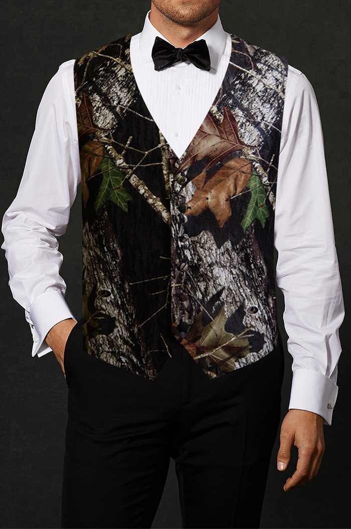 Country Camouflage Tuxedo Vest - Tuxedo Club