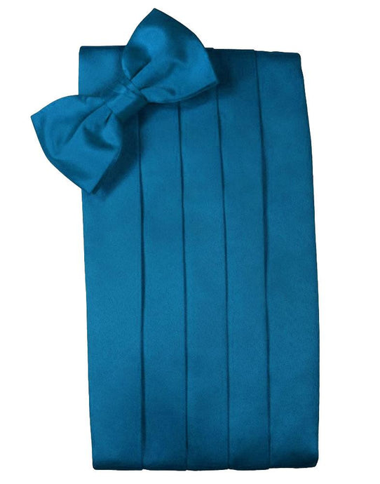 Pacific Solid Satin Cummerbund - Tuxedo Club