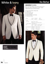 Load image into Gallery viewer, &#39;Waverly&#39; White 1-Button Shawl Tuxedo - Tuxedo Club