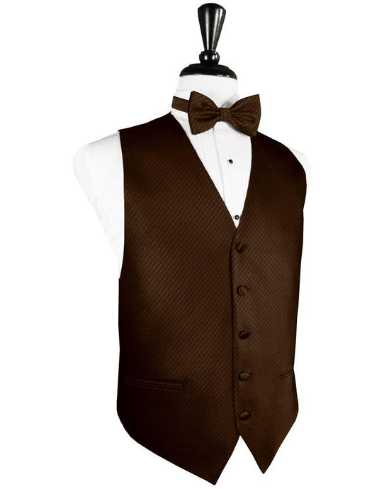 Chocolate Palermo Tuxedo Vest - Tuxedo Club