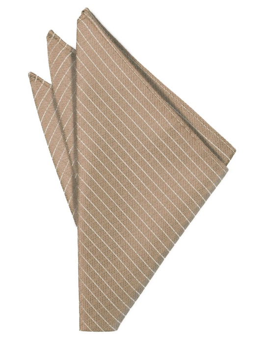 Latte Palermo Pocket Square - Tuxedo Club