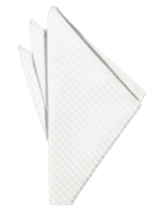 White Palermo Pocket Square - Tuxedo Club