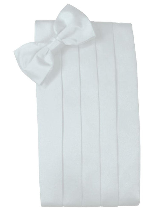 Seaglass Blue Solid Satin Cummerbund - Tuxedo Club