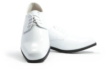 Load image into Gallery viewer, Revolution - Gloss White Tuxedo Shoes - Tuxedo Club