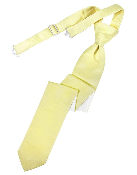 Banana Solid Satin Skinny Tie - Tuxedo Club