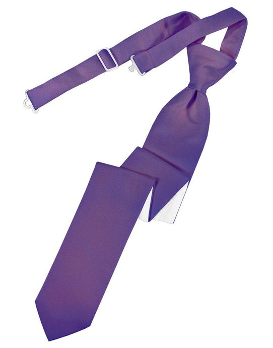 Freesia Solid Satin Skinny Tie - Tuxedo Club