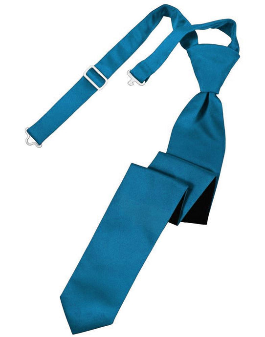 Pacific Solid Satin Skinny Tie - Tuxedo Club