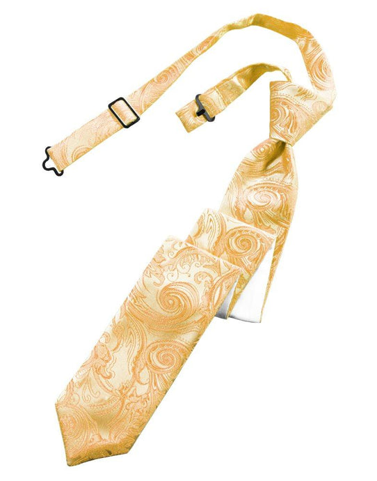 Apricot Tapestry Skinny Tie - Tuxedo Club