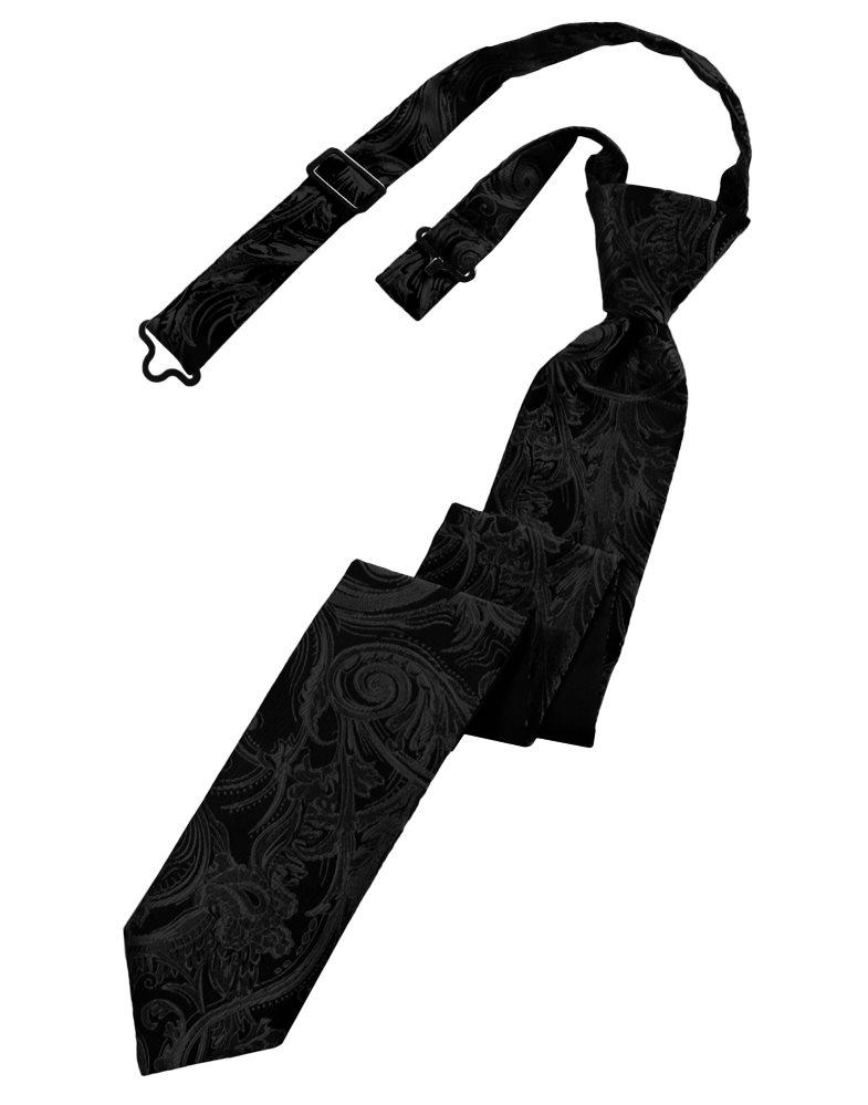 Black Tapestry Skinny Tie - Tuxedo Club