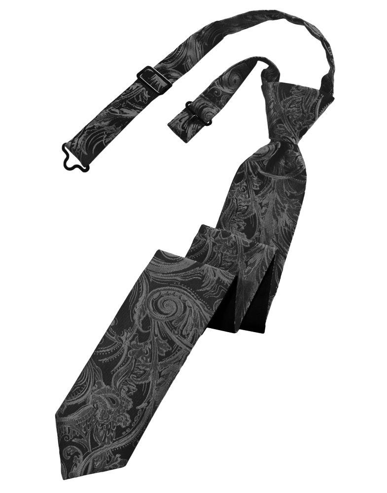 Charcoal Tapestry Skinny Tie - Tuxedo Club