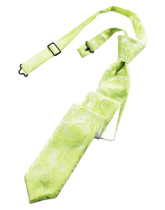 Lime Tapestry Skinny Tie - Tuxedo Club