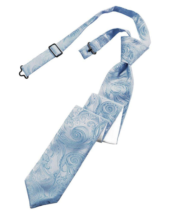 Periwinkle Tapestry Skinny Tie - Tuxedo Club