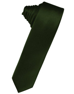 Holly Solid Satin Skinny Suit Tie - Tuxedo Club