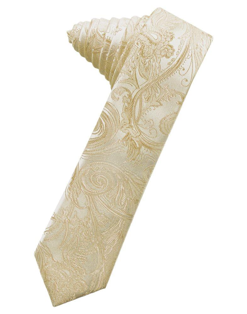 Bamboo Tapestry Skinny Suit Tie - Tuxedo Club