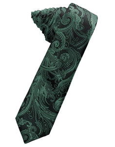 Holly Tapestry Skinny Suit Tie - Tuxedo Club