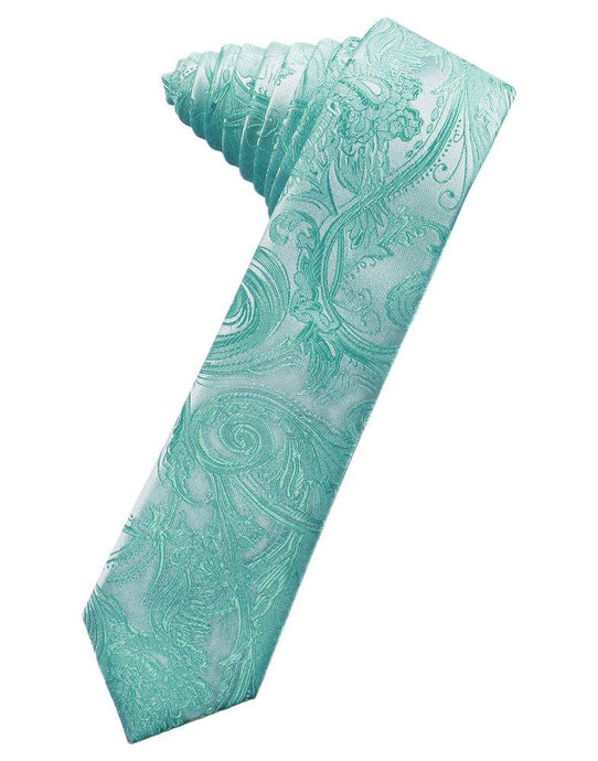 Mermaid Tapestry Skinny Suit Tie - Tuxedo Club