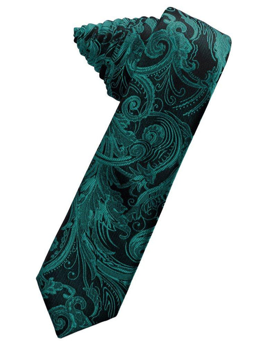 Oasis Tapestry Skinny Suit Tie - Tuxedo Club