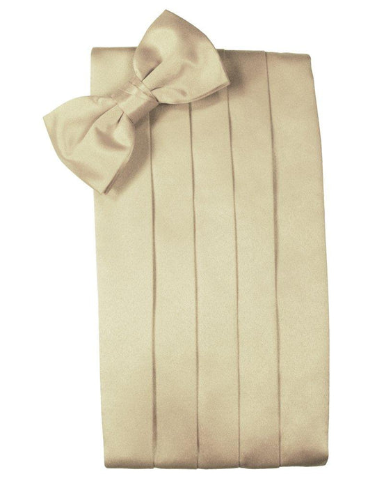 Bamboo Solid Satin Cummerbund - Tuxedo Club