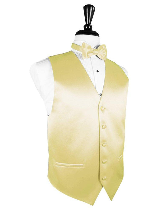 Banana Solid Satin Vest - Tuxedo Club