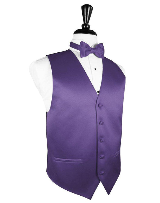 Freesia Solid Satin Vest - Tuxedo Club