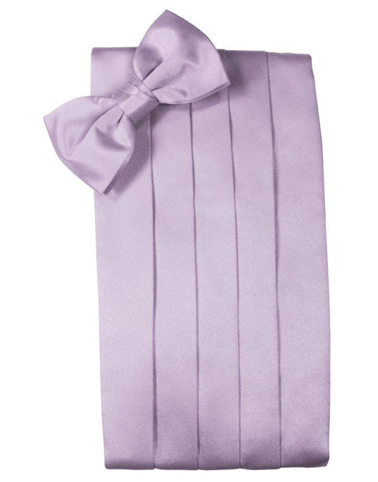 Heather Solid Satin Cummerbund - Tuxedo Club