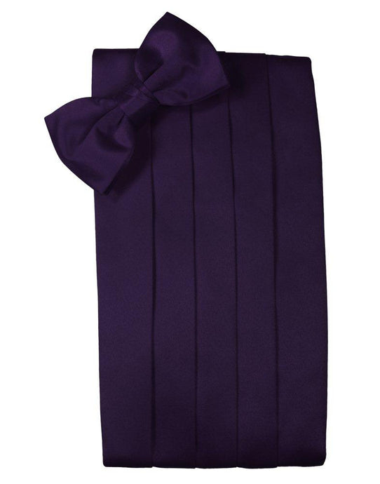 Lapis Solid Satin Cummerbund - Tuxedo Club