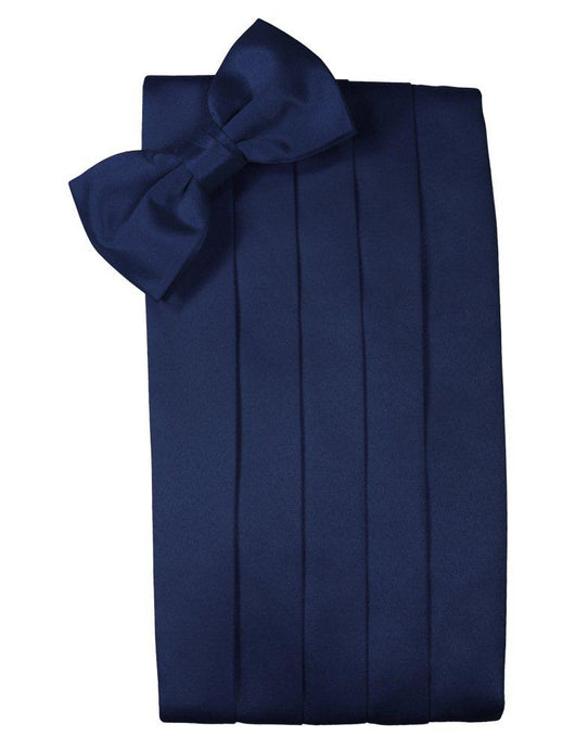 Peacock Solid Satin Cummerbund - Tuxedo Club
