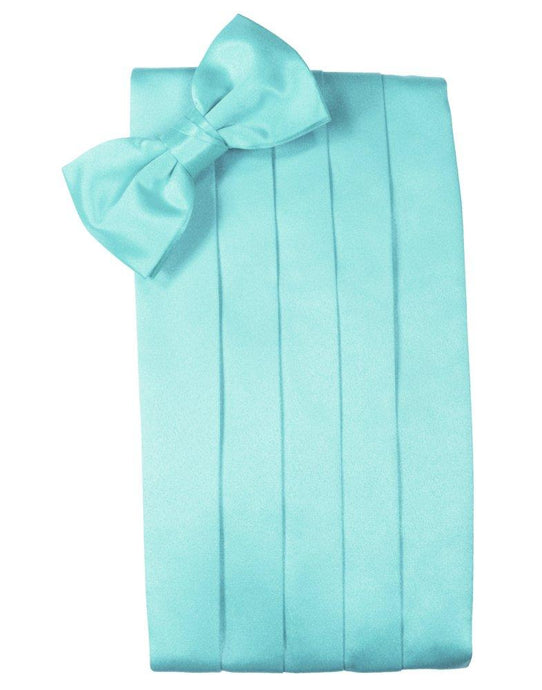 Pool Solid Satin Cummerbund - Tuxedo Club