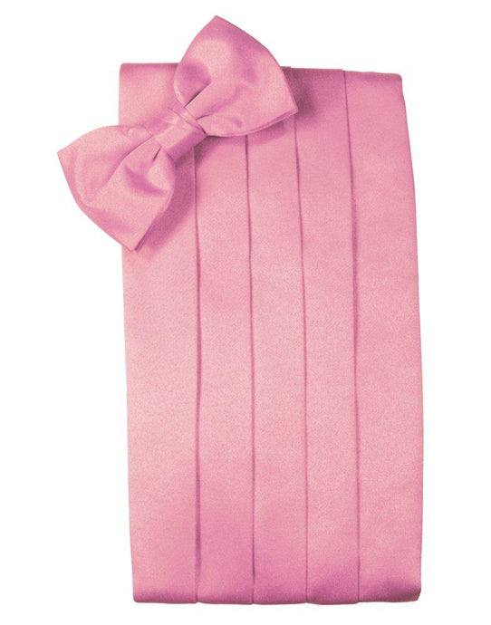 Rose Petal Solid Satin Cummerbund - Tuxedo Club