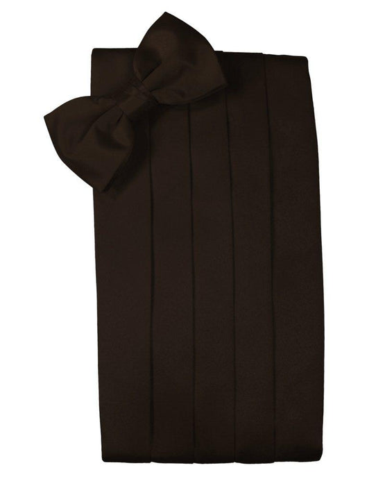 Truffle Solid Satin Cummerbund - Tuxedo Club