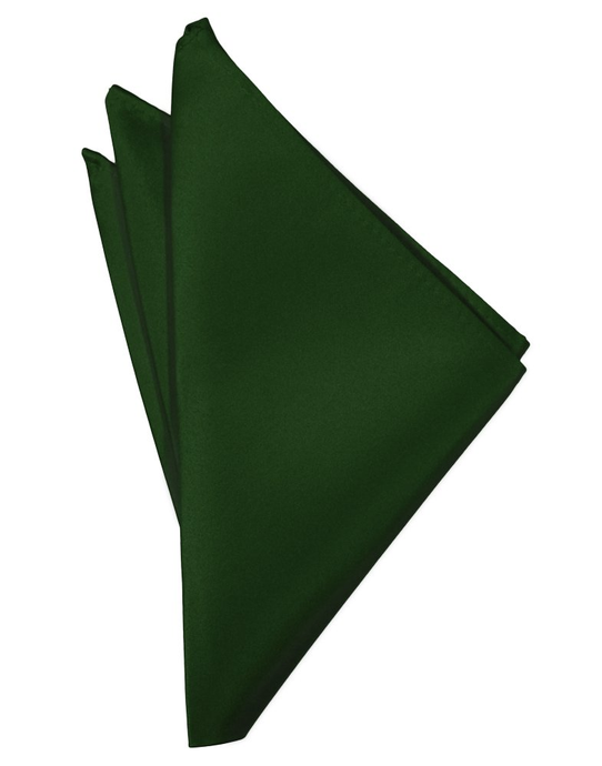 Hunter Solid Satin Pocket Square - Tuxedo Club
