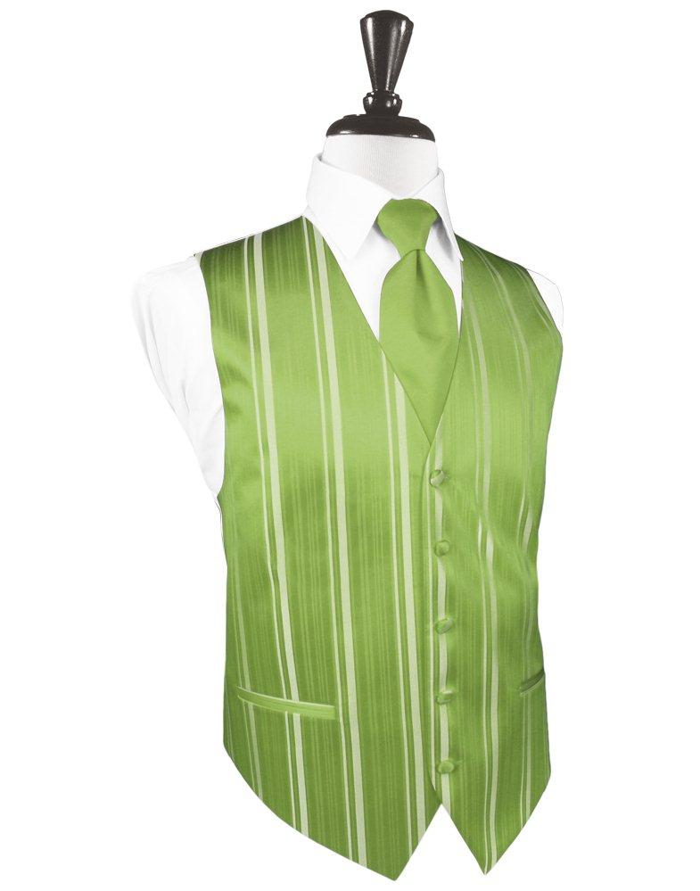 Clover Striped Satin Vest - Tuxedo Club