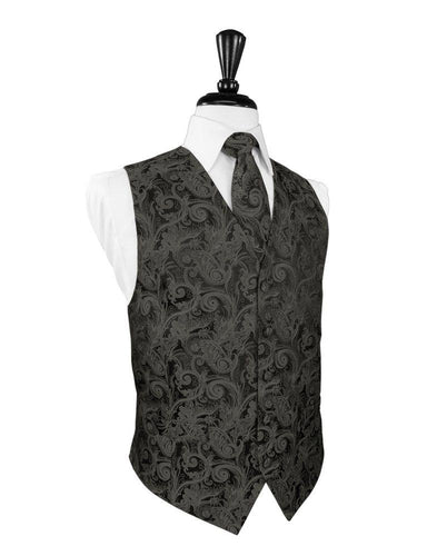Charcoal Tapestry Vest - Tuxedo Club