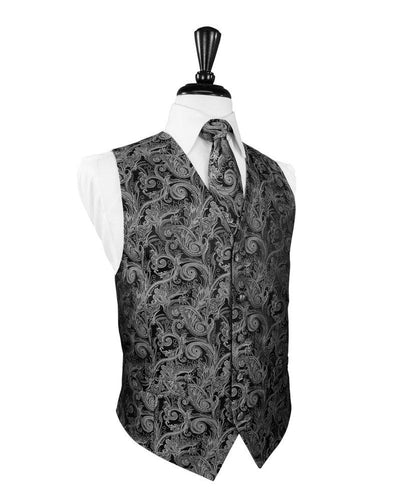 Silver Tapestry Vest - Tuxedo Club