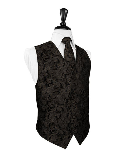 Truffle Tapestry Vest - Tuxedo Club