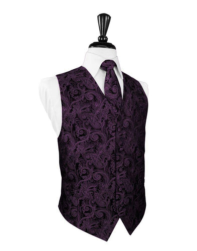 Wine Tapestry Vest - Tuxedo Club