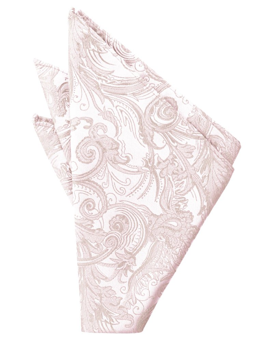 Blush Tapestry Pocket Square - Tuxedo Club