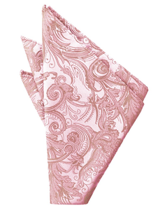 Coral Tapestry Pocket Square - Tuxedo Club