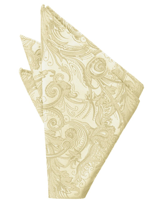 Golden Tapestry Pocket Square - Tuxedo Club