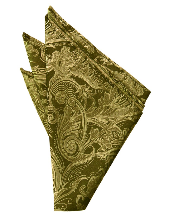 New Gold Tapestry Pocket Square - Tuxedo Club
