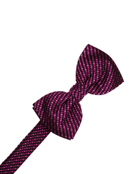 Fuchsia Venetian Bowtie - Tuxedo Club