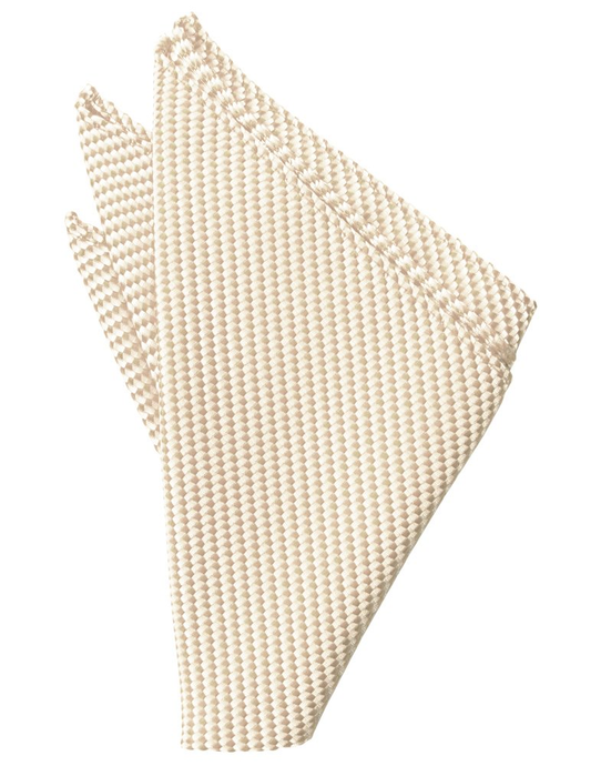 Light Champagne Venetian Pocket Square - Tuxedo Club