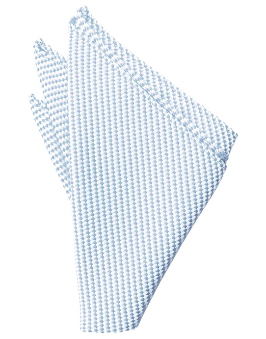 Powder Blue Venetian Pocket Square - Tuxedo Club