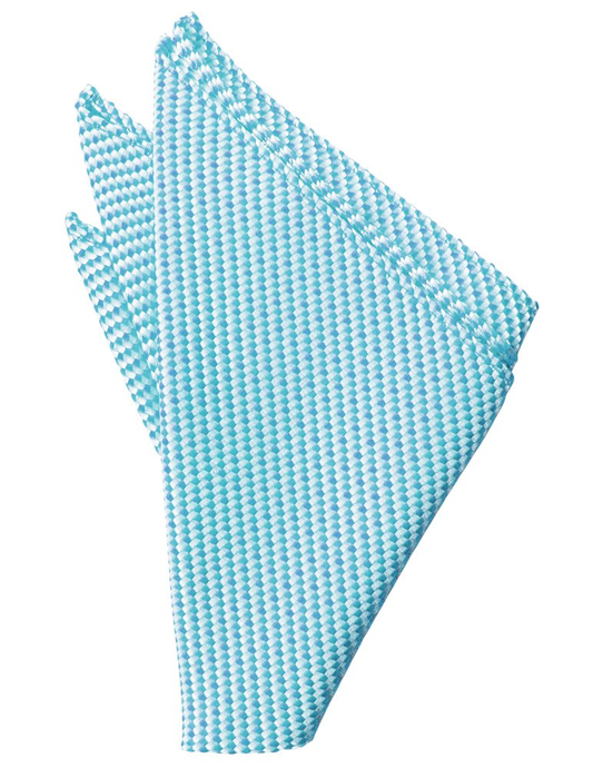 Turquoise Venetian Pocket Square - Tuxedo Club